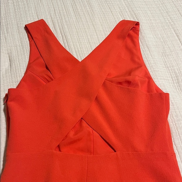 Banana Republic V-Neck Coral Dress with Back Cutouts - Picture 3 of 6
